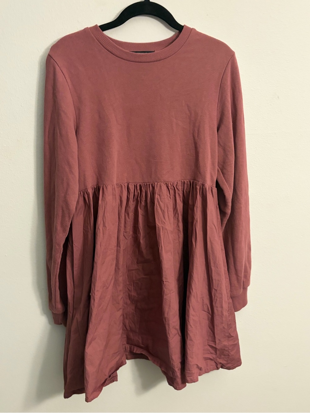 Forever 21 Girls Dusty Rose Ruffled Tunic Dress